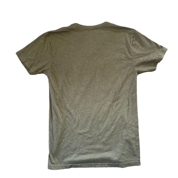 Disney Parks Mountain Man Splash Mountain V Neck T Shirt Small Army Green - Picture 10 of 11